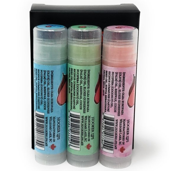 Hooker Lips Luxury Lip Balm Cotton Candy Variety 3 Pack - Picture 2 of 3